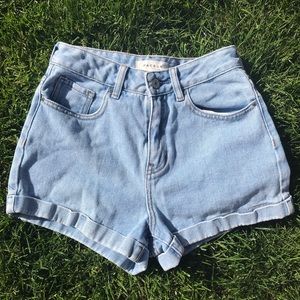PacSun Sunny Cuffed Denim Mom Shorts